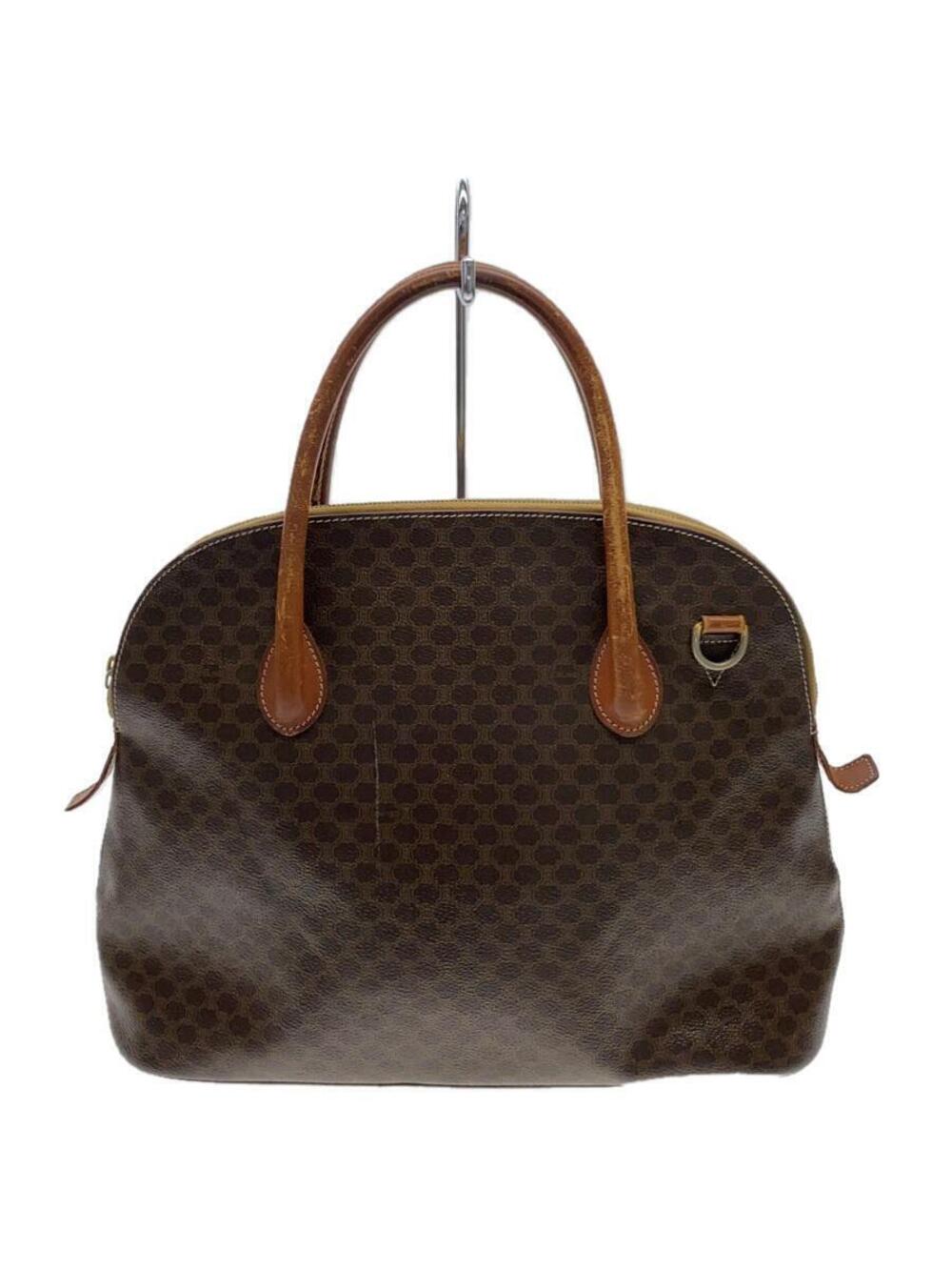 Celine Macadam handbag iconic brown monogram canvas tan leather